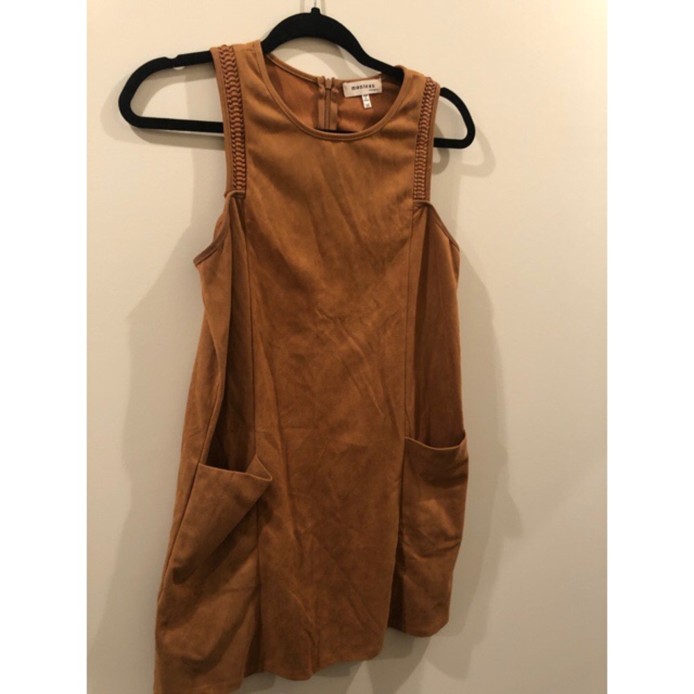 Tan Suede Mini Dress